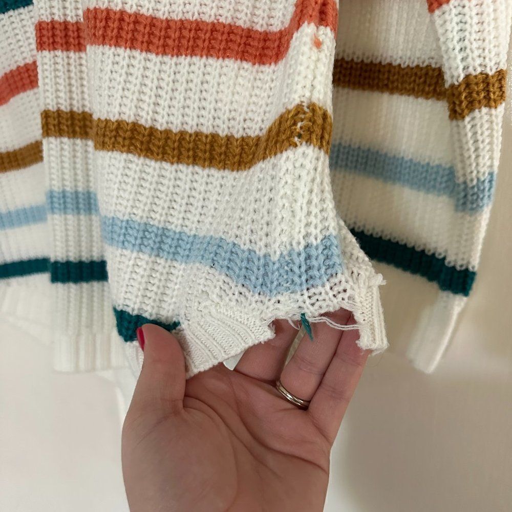 So Colorful Striped Sweater - Picture 3 of 5